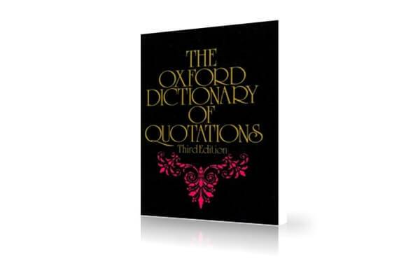 دانلود دیکشنری جملات قصار انگلیسی آکسفورد | The Oxford Dictionary of Quotations
