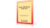 دانلود دیکشنری اصطلاحات حقوقی | Oran's Dictionary of the Law