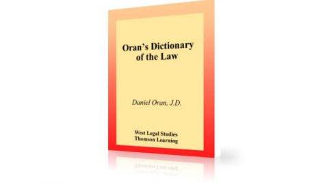 دانلود دیکشنری اصطلاحات حقوقی | Oran's Dictionary of the Law