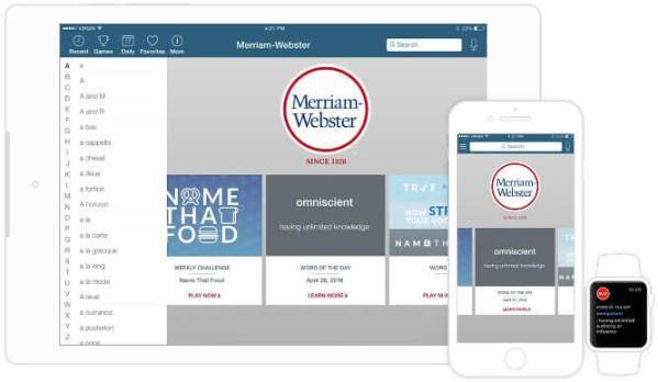 دیکشنری اندروید و آیفون وبستر | Merriam Webster for Android & iOS