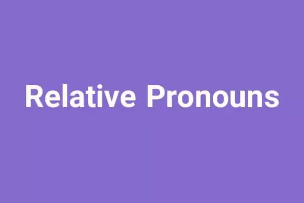 ضمایر موصولی در انگلیسی Relative Pronouns